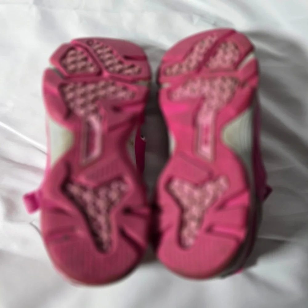 Teva Kids Pink Gray Sport Sandals Water Shoes Hook and Loop Big Kid‎ Size 7